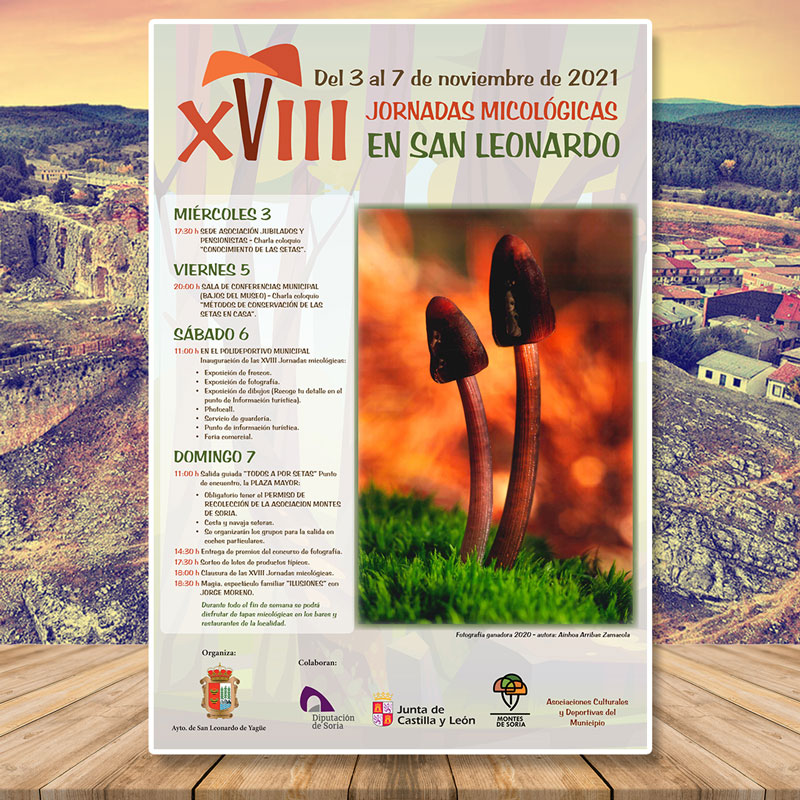 Jornadas Micológicas San Leonardo de Yagüe 2021 portada