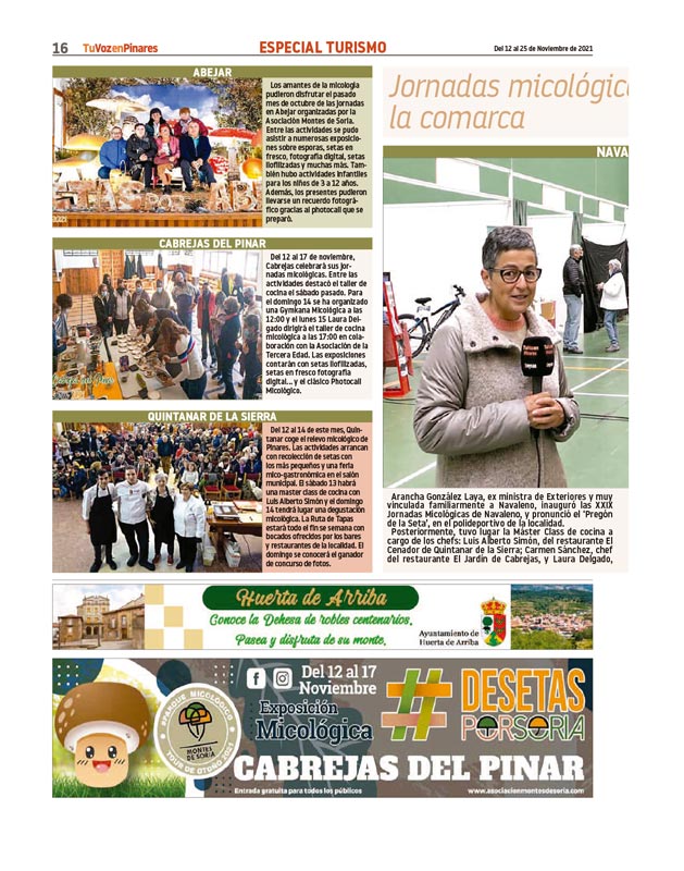 Montes de Soria en Prensa - Jornadas micológicas Abejar y Navaleno