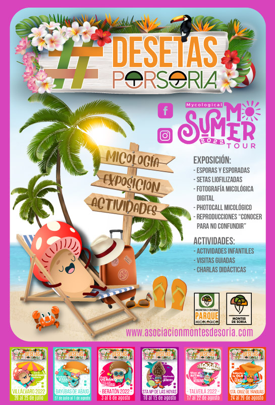 Ds setas por Soria Mycological Summer Tour 2022 cartel